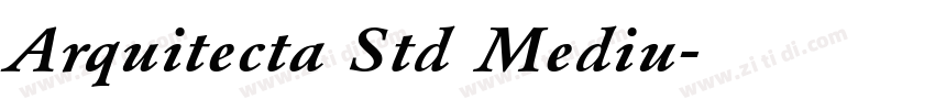 Arquitecta Std Mediu字体转换